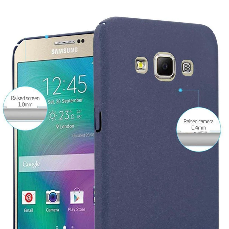 Cadorabo Hülle kompatibel mit Samsung Galaxy A7 2015 Hard Case Schutzhülle in Frosted Optik gegen Kratzer und Stöße