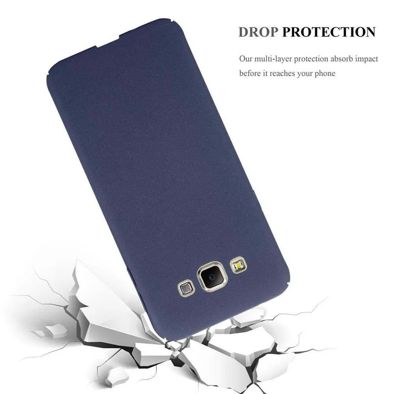 Cadorabo Hülle kompatibel mit Samsung Galaxy A7 2015 Hard Case Schutzhülle in Frosted Optik gegen Kratzer und Stöße