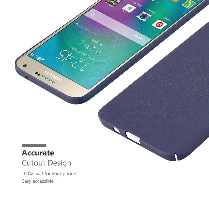 Cadorabo Hülle kompatibel mit Samsung Galaxy A7 2015 Hard Case Schutzhülle in Frosted Optik gegen Kratzer und Stöße