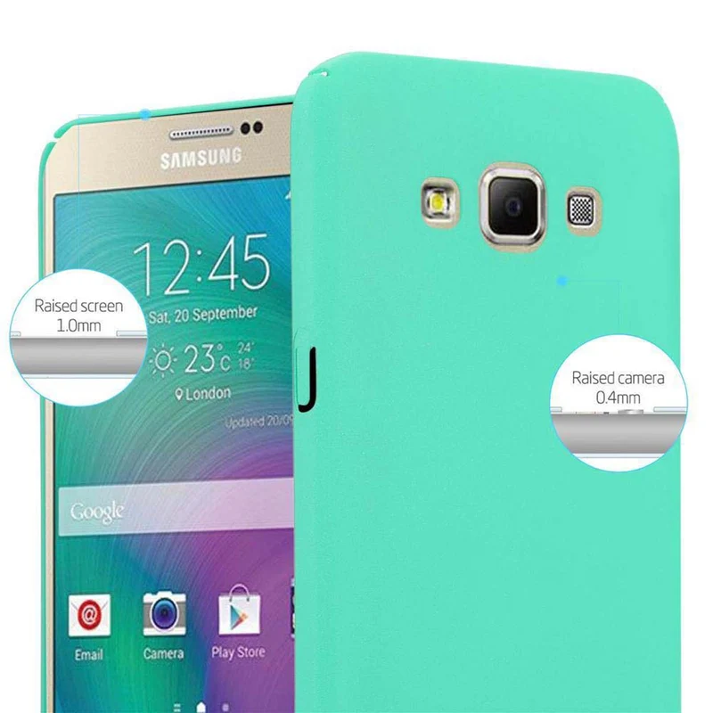 Cadorabo Hülle kompatibel mit Samsung Galaxy A7 2015 Hard Case Schutzhülle in Frosted Optik gegen Kratzer und Stöße