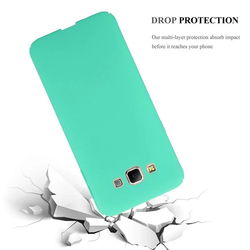 Cadorabo Hülle kompatibel mit Samsung Galaxy A7 2015 Hard Case Schutzhülle in Frosted Optik gegen Kratzer und Stöße