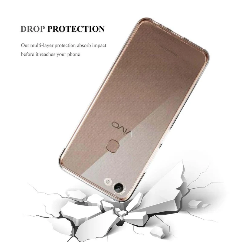 Cadorabo Hülle kompatibel mit Vivo Y83 Schutzhülle aus flexiblem TPU Silikon