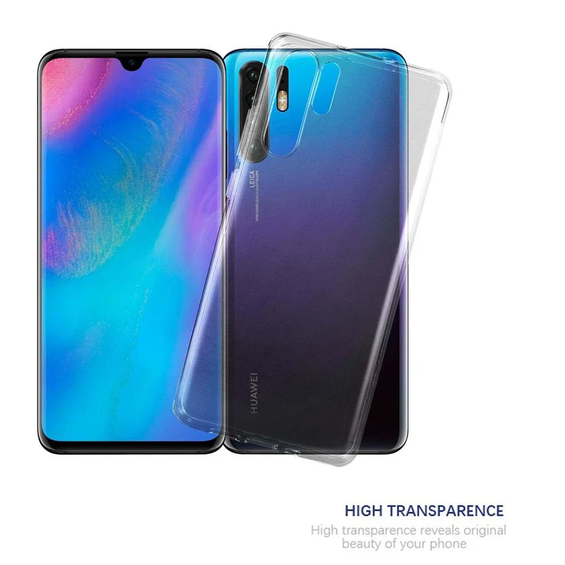 Cadorabo Hülle kompatibel mit Huawei P30 PRO Schutzhülle aus flexiblem TPU Silikon