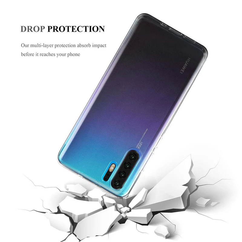 Cadorabo Hülle kompatibel mit Huawei P30 PRO Schutzhülle aus flexiblem TPU Silikon