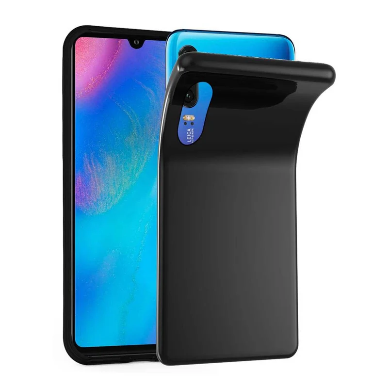 Cadorabo Hülle kompatibel mit Huawei P30 Schutzhülle aus flexiblem TPU Silikon