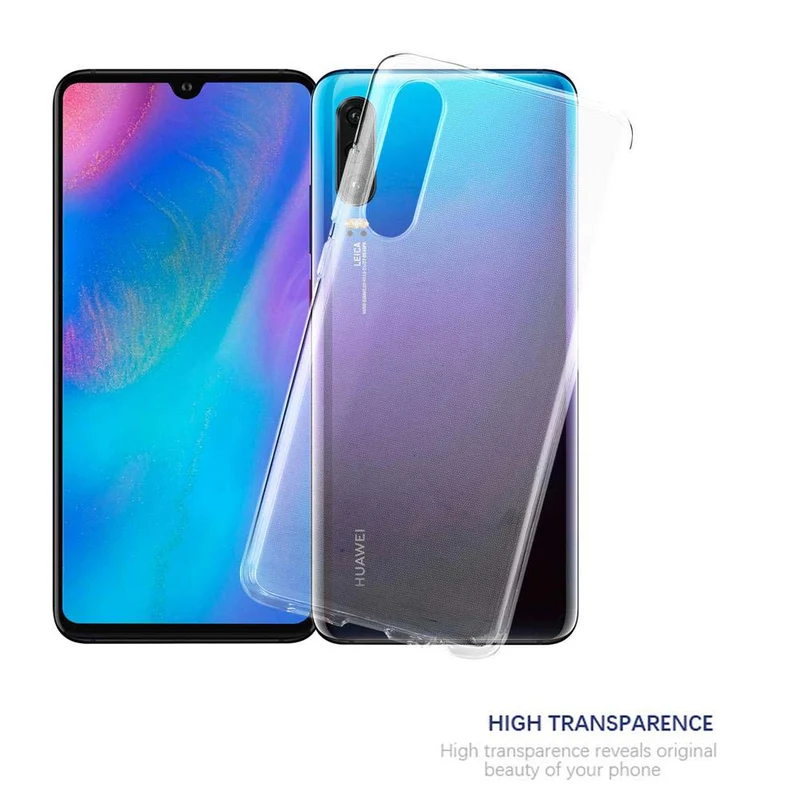 Cadorabo Hülle kompatibel mit Huawei P30 Schutzhülle aus flexiblem TPU Silikon