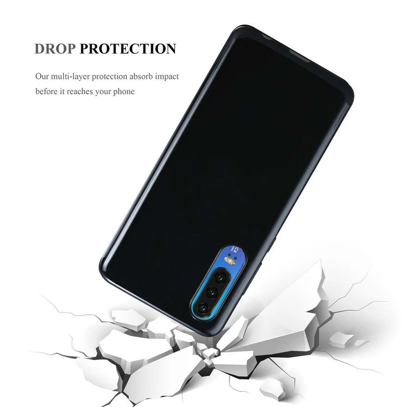 Cadorabo Hülle kompatibel mit Huawei P30 Schutzhülle aus flexiblem TPU Silikon