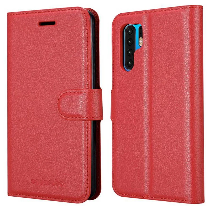 Cadorabo Hülle kompatibel mit Huawei P30 PRO Schutzhülle mit Magnetverschluss, Standfunktion und Kartenfach