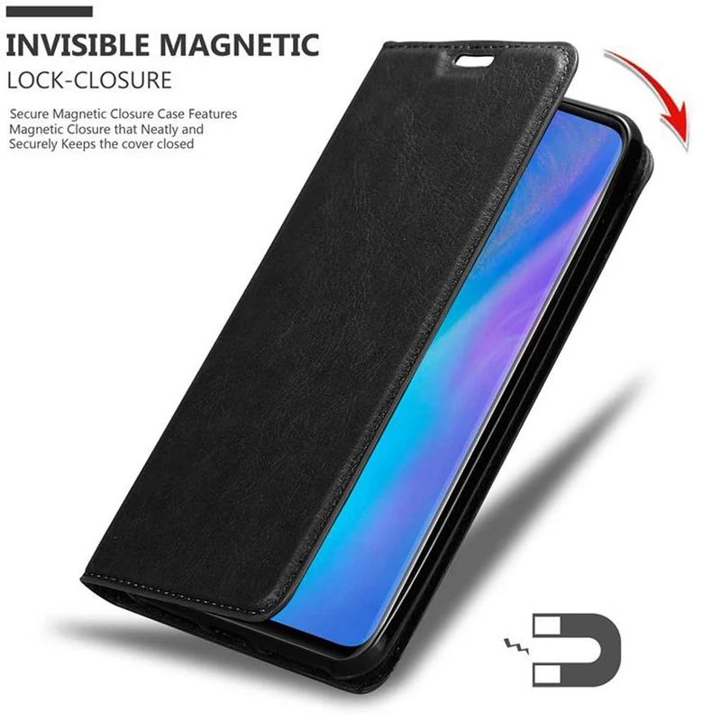 Cadorabo Hülle kompatibel mit Huawei P30 PRO Schutzhülle mit Magnetverschluss, Standfunktion und Kartenfach