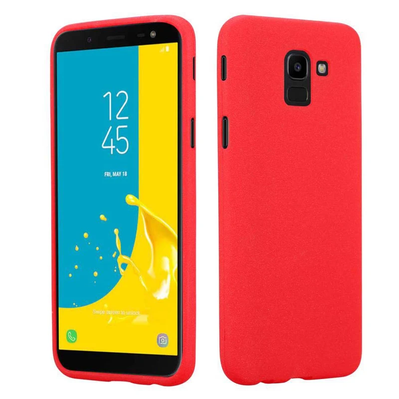 Cadorabo Hülle kompatibel mit Samsung Galaxy J6 2018 Schutzhülle aus flexiblem TPU Silikon