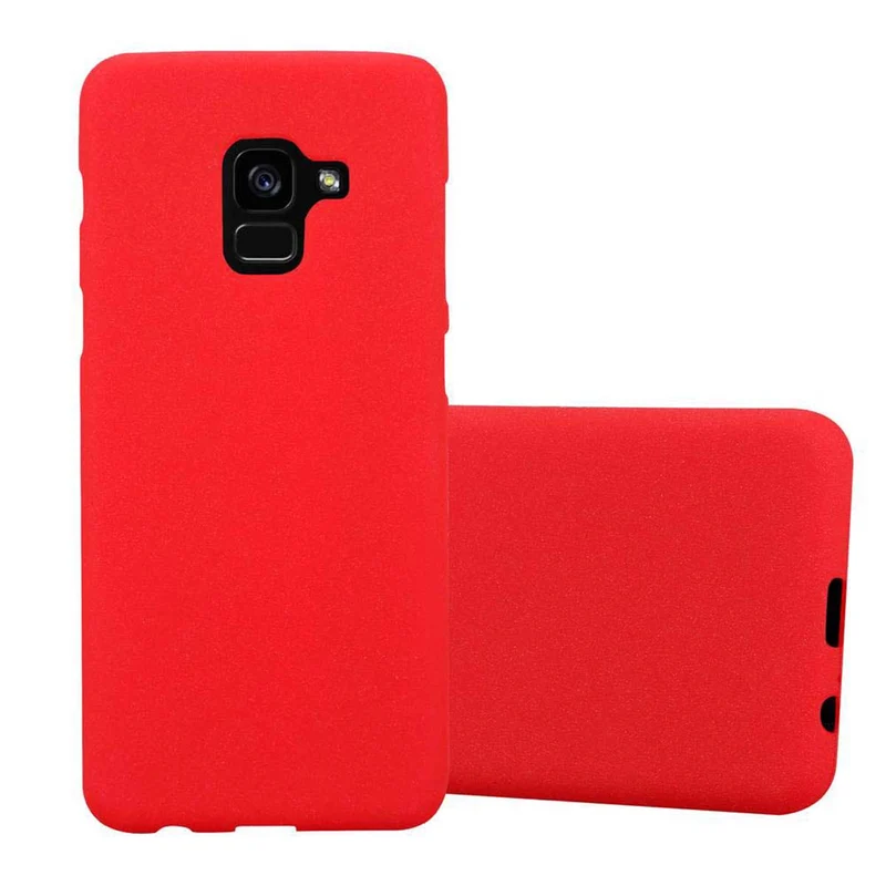 Cadorabo Hülle kompatibel mit Samsung Galaxy A8 2018 Schutzhülle aus flexiblem TPU Silikon
