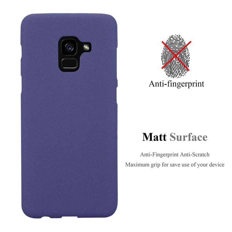 Cadorabo Hülle kompatibel mit Samsung Galaxy A8 2018 Schutzhülle aus flexiblem TPU Silikon
