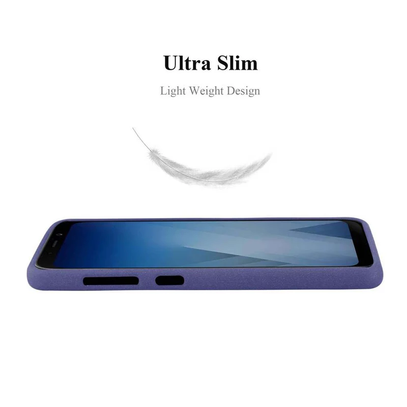 Cadorabo Hülle kompatibel mit Samsung Galaxy A8 2018 Schutzhülle aus flexiblem TPU Silikon