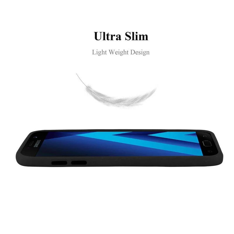 Cadorabo Hülle kompatibel mit Samsung Galaxy A7 2017 Schutzhülle aus flexiblem TPU Silikon