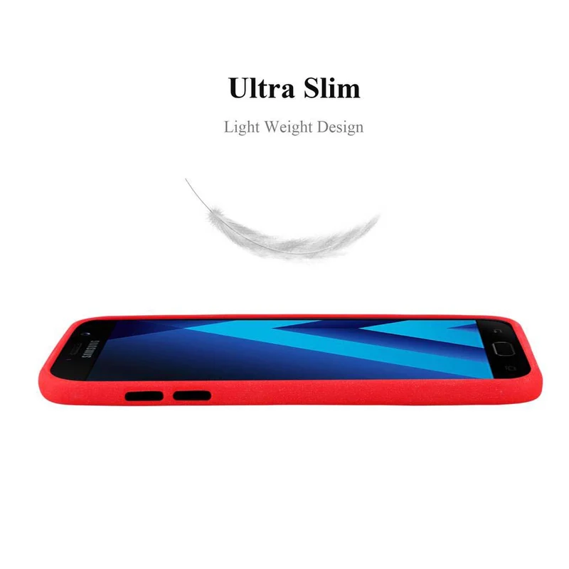 Cadorabo Hülle kompatibel mit Samsung Galaxy A7 2017 Schutzhülle aus flexiblem TPU Silikon