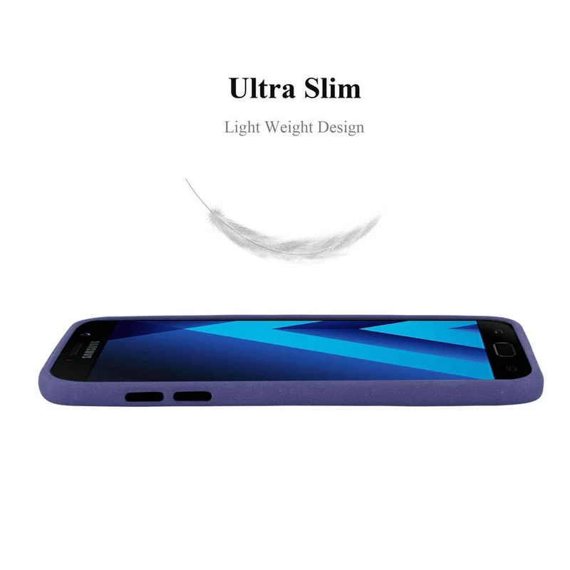 Cadorabo Hülle kompatibel mit Samsung Galaxy A7 2017 Schutzhülle aus flexiblem TPU Silikon