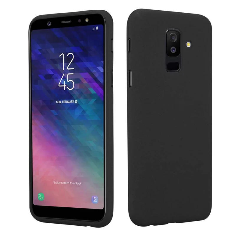 Cadorabo Hülle kompatibel mit Samsung Galaxy A6 PLUS 2018 Schutzhülle aus flexiblem TPU Silikon