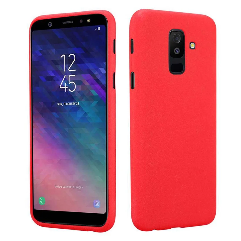 Cadorabo Hülle kompatibel mit Samsung Galaxy A6 PLUS 2018 Schutzhülle aus flexiblem TPU Silikon