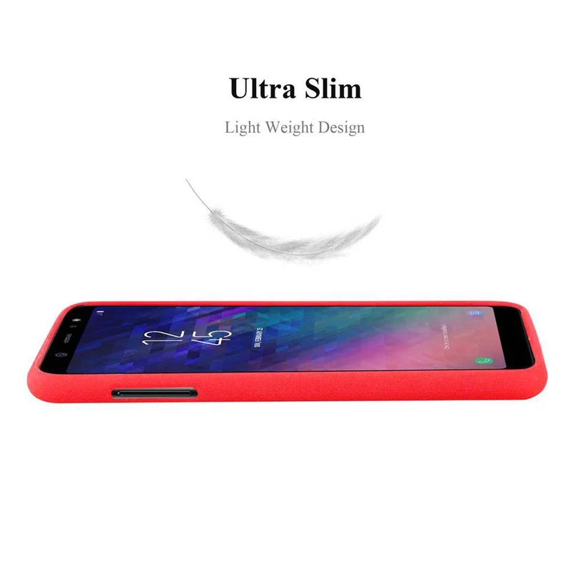 Cadorabo Hülle kompatibel mit Samsung Galaxy A6 PLUS 2018 Schutzhülle aus flexiblem TPU Silikon