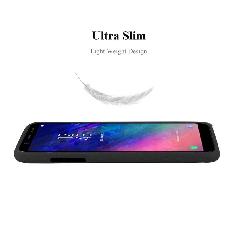 Cadorabo Hülle kompatibel mit Samsung Galaxy A6 2018 Schutzhülle aus flexiblem TPU Silikon