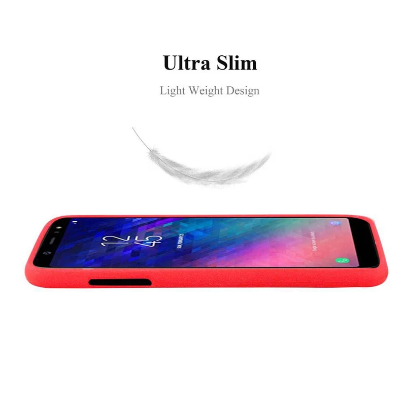 Cadorabo Hülle kompatibel mit Samsung Galaxy A6 2018 Schutzhülle aus flexiblem TPU Silikon