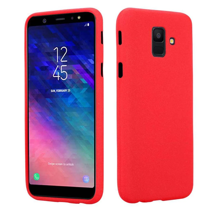 Cadorabo Hülle kompatibel mit Samsung Galaxy A6 2018 Schutzhülle aus flexiblem TPU Silikon