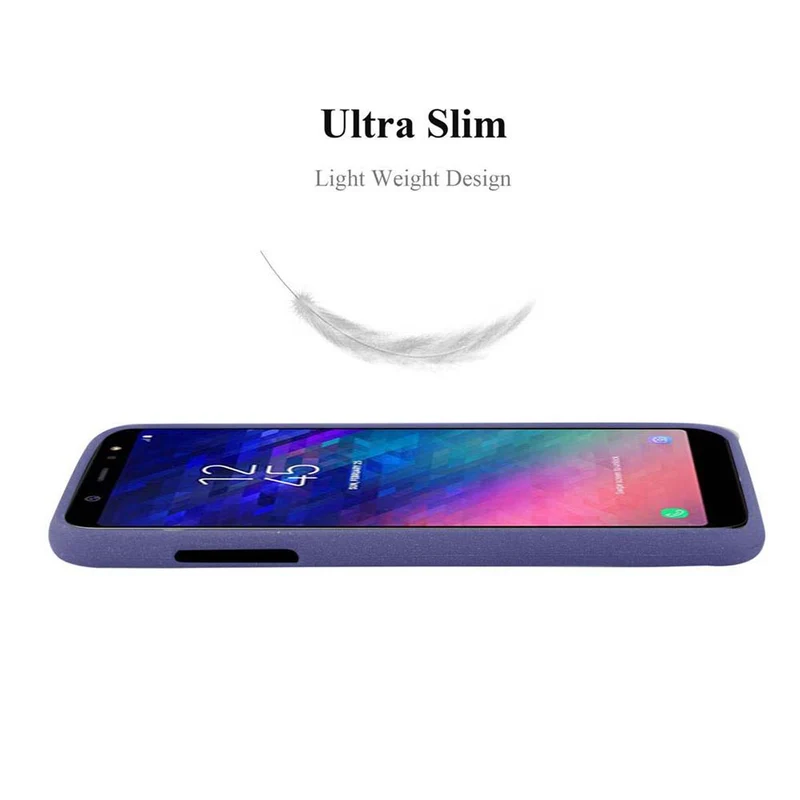 Cadorabo Hülle kompatibel mit Samsung Galaxy A6 2018 Schutzhülle aus flexiblem TPU Silikon