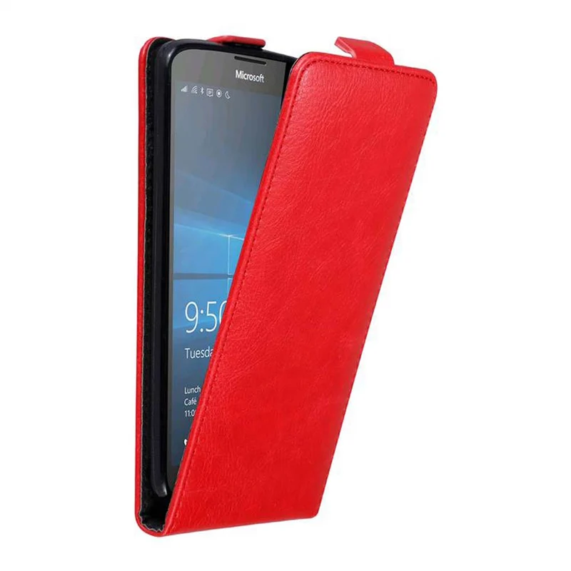 Cadorabo Hülle kompatibel mit Nokia Lumia 950 XL Schutzhülle im Flip Design mit Magnetverschluss