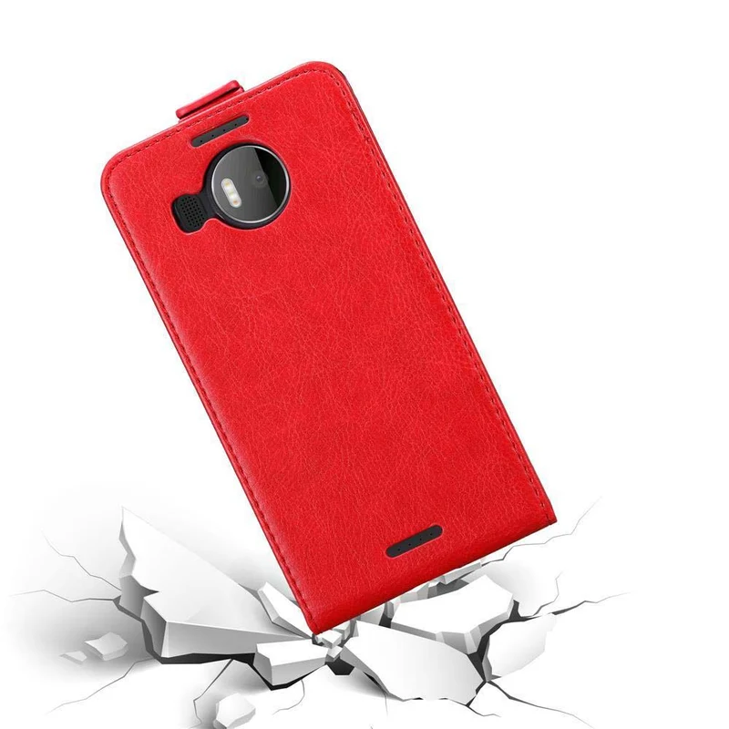 Cadorabo Hülle kompatibel mit Nokia Lumia 950 XL Schutzhülle im Flip Design mit Magnetverschluss