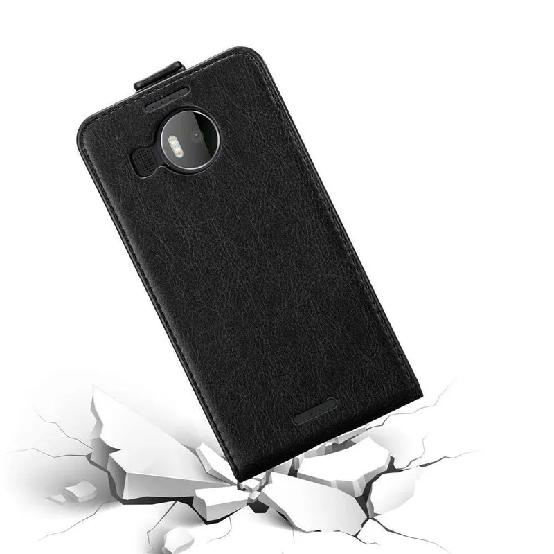Cadorabo Hülle kompatibel mit Nokia Lumia 950 XL Schutzhülle im Flip Design mit Magnetverschluss