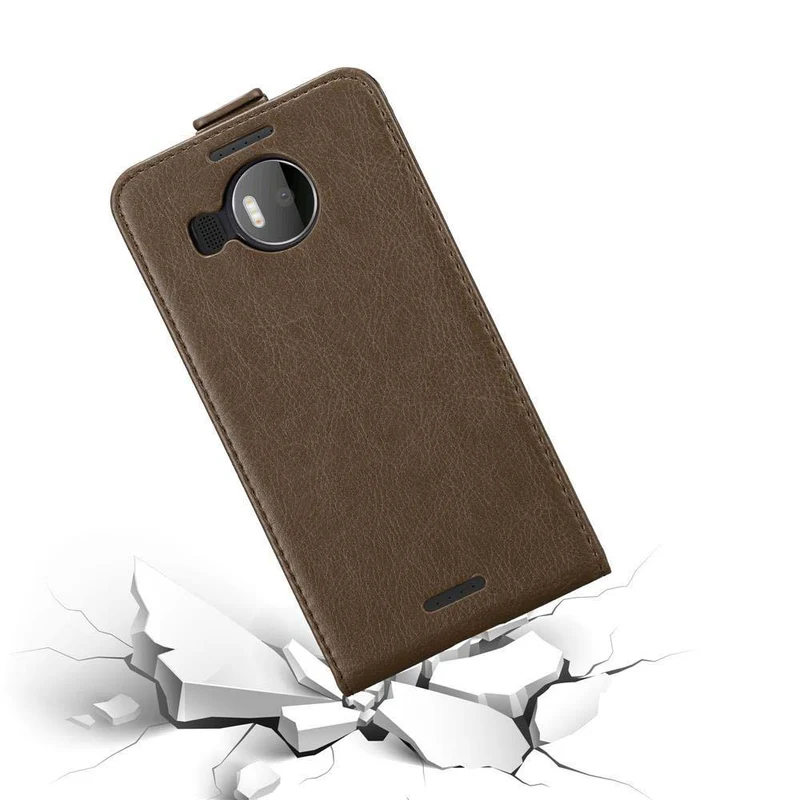 Cadorabo Hülle kompatibel mit Nokia Lumia 950 XL Schutzhülle im Flip Design mit Magnetverschluss