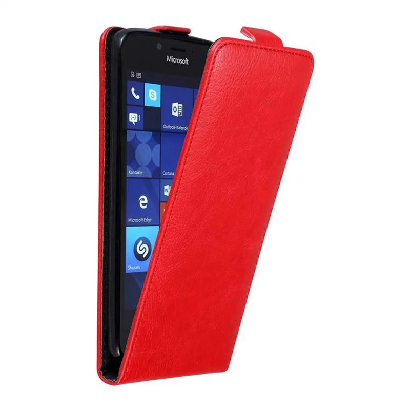 Cadorabo Hülle kompatibel mit Nokia Lumia 950 Schutzhülle im Flip Design mit Magnetverschluss