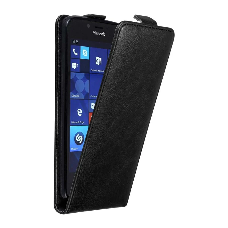 Cadorabo Hülle kompatibel mit Nokia Lumia 950 Schutzhülle im Flip Design mit Magnetverschluss