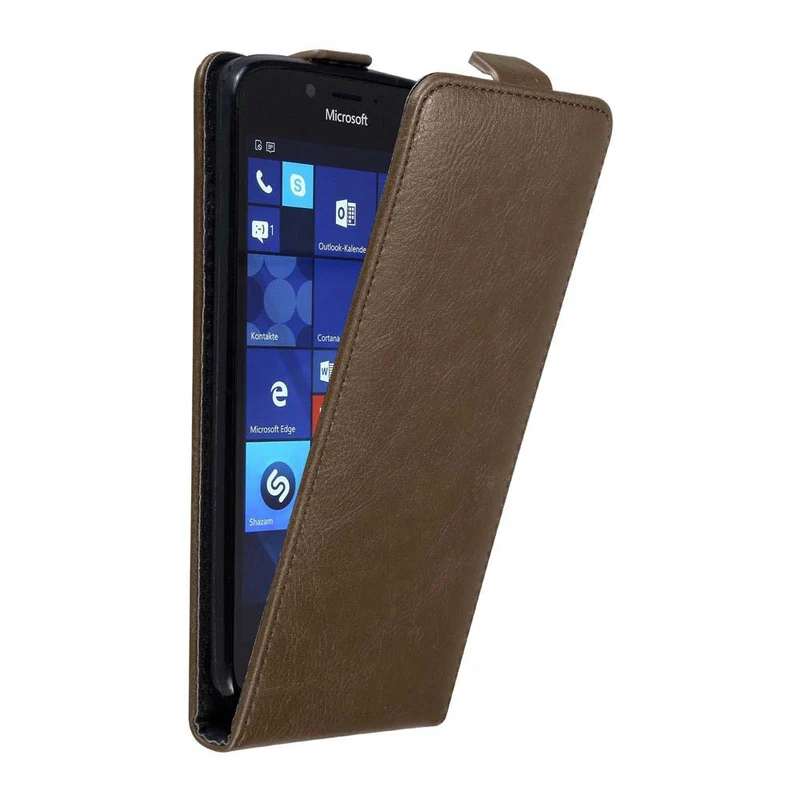 Cadorabo Hülle kompatibel mit Nokia Lumia 950 Schutzhülle im Flip Design mit Magnetverschluss