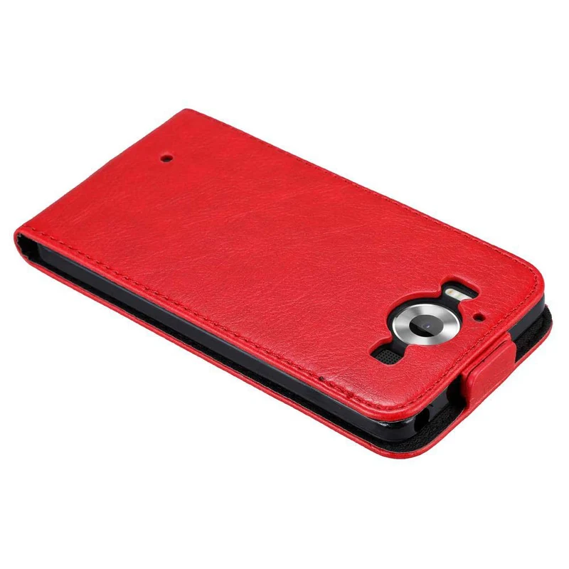 Cadorabo Hülle kompatibel mit Nokia Lumia 950 Schutzhülle im Flip Design mit Magnetverschluss