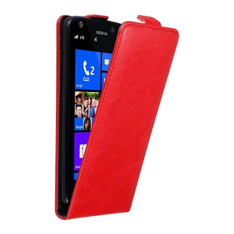 Cadorabo Hülle kompatibel mit Nokia Lumia 925 Schutzhülle im Flip Design mit Magnetverschluss