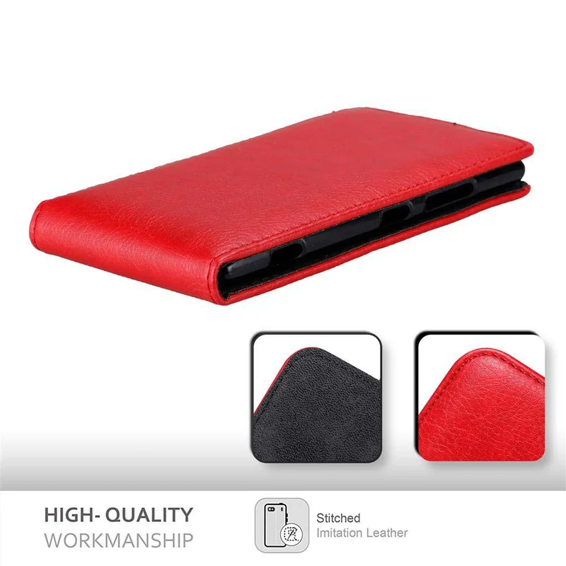 Cadorabo Hülle kompatibel mit Nokia Lumia 925 Schutzhülle im Flip Design mit Magnetverschluss