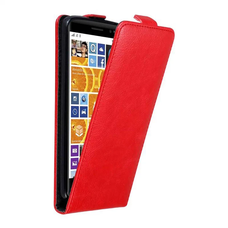 Cadorabo Hülle kompatibel mit Nokia Lumia 830 Schutzhülle im Flip Design mit Magnetverschluss