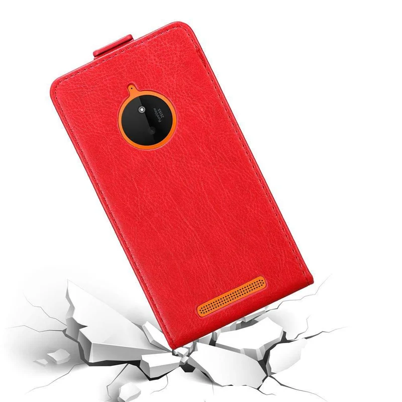 Cadorabo Hülle kompatibel mit Nokia Lumia 830 Schutzhülle im Flip Design mit Magnetverschluss