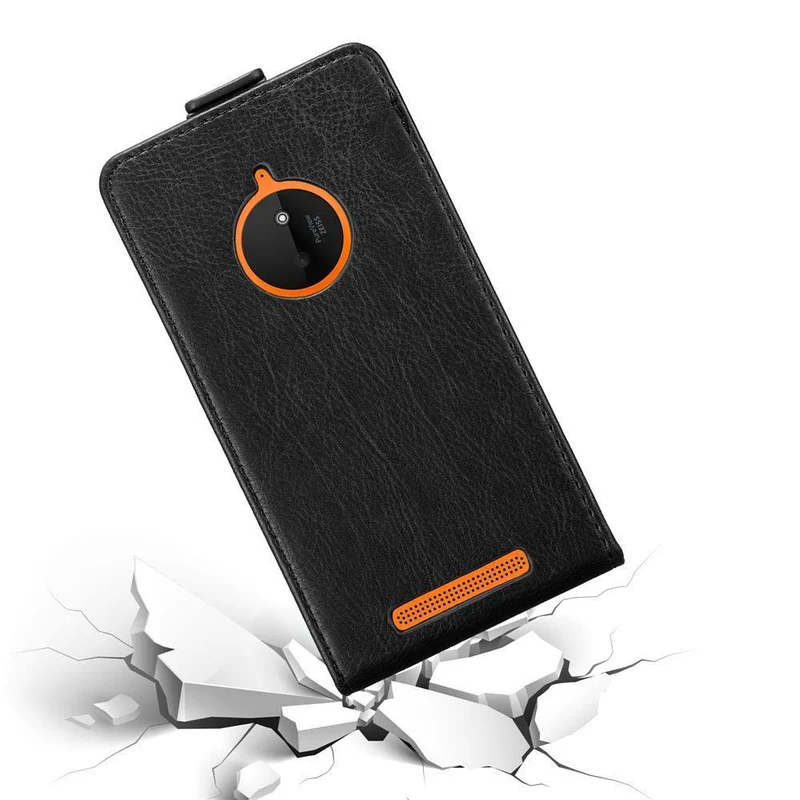 Cadorabo Hülle kompatibel mit Nokia Lumia 830 Schutzhülle im Flip Design mit Magnetverschluss