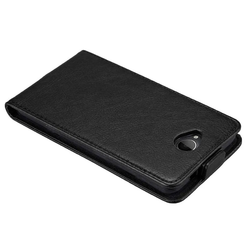 Cadorabo Hülle kompatibel mit Nokia Lumia 650 Schutzhülle im Flip Design mit Magnetverschluss