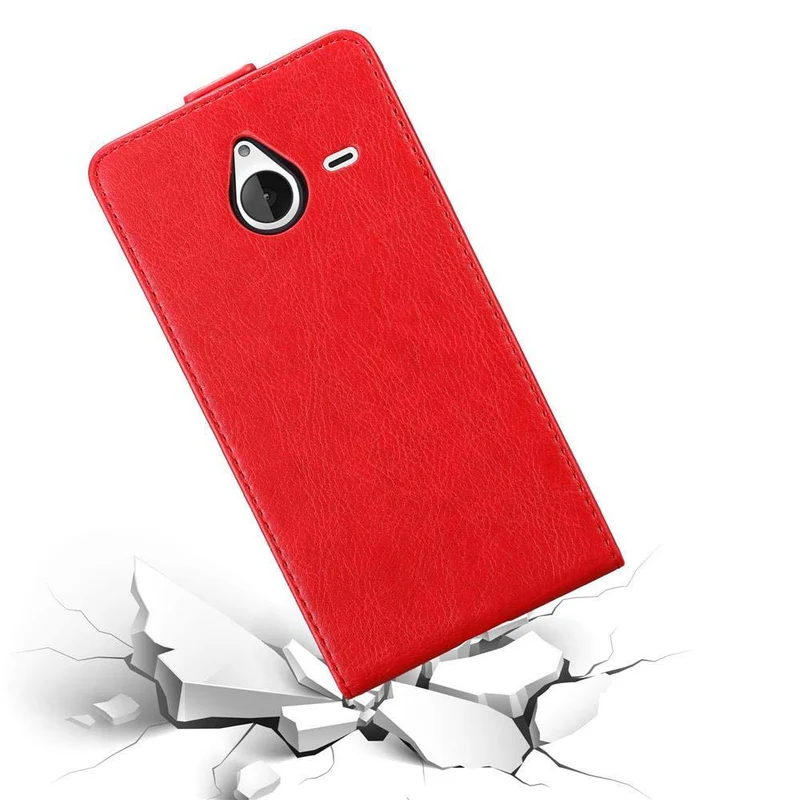 Cadorabo Hülle kompatibel mit Nokia Lumia 640 XL Schutzhülle im Flip Design mit Magnetverschluss
