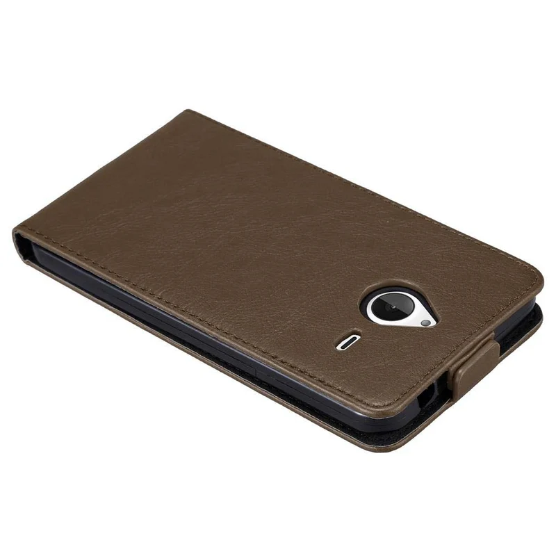 Cadorabo Hülle kompatibel mit Nokia Lumia 640 XL Schutzhülle im Flip Design mit Magnetverschluss