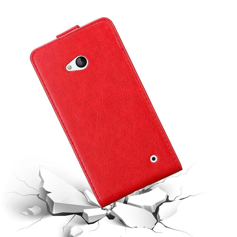 Cadorabo Hülle kompatibel mit Nokia Lumia 640 Schutzhülle im Flip Design mit Magnetverschluss