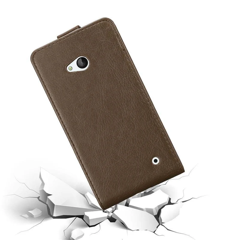 Cadorabo Hülle kompatibel mit Nokia Lumia 640 Schutzhülle im Flip Design mit Magnetverschluss