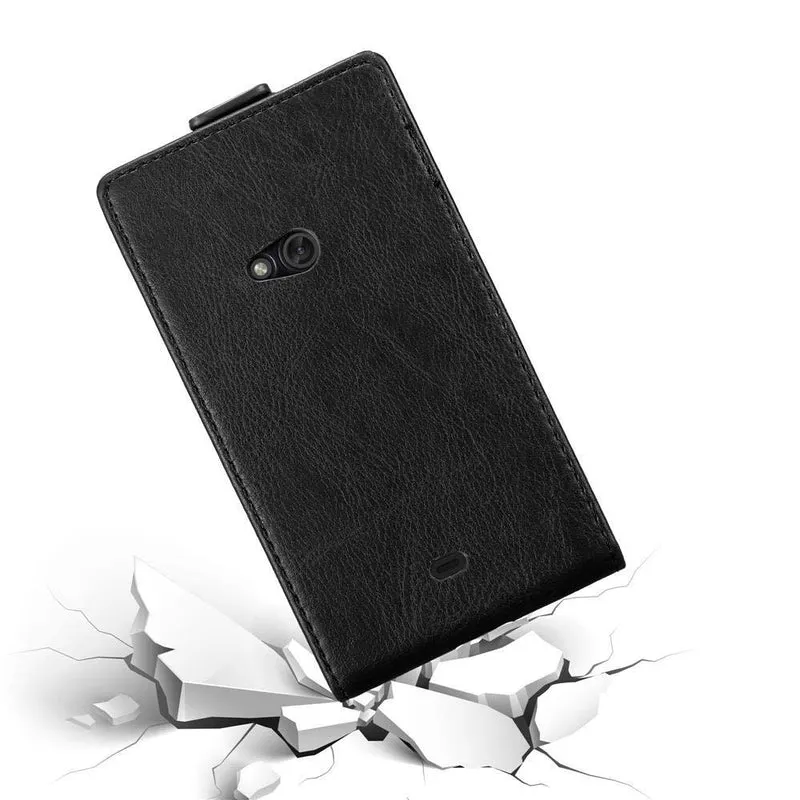 Cadorabo Hülle kompatibel mit Nokia Lumia 625 Schutzhülle im Flip Design mit Magnetverschluss