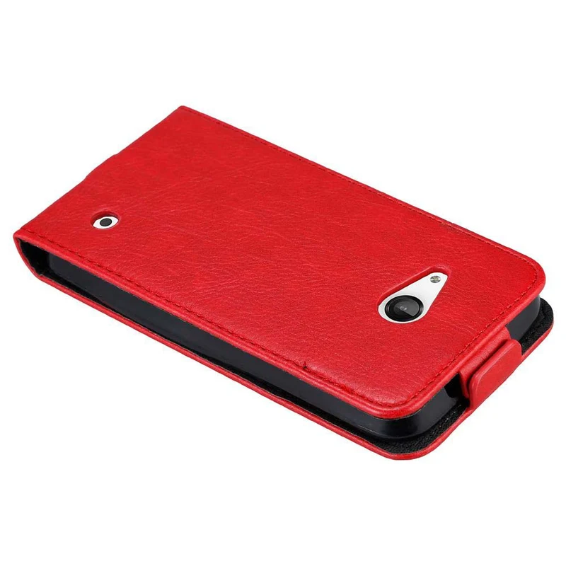 Cadorabo Hülle kompatibel mit Nokia Lumia 550 Schutzhülle im Flip Design mit Magnetverschluss