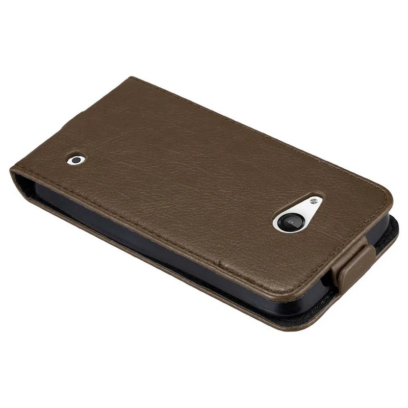 Cadorabo Hülle kompatibel mit Nokia Lumia 550 Schutzhülle im Flip Design mit Magnetverschluss