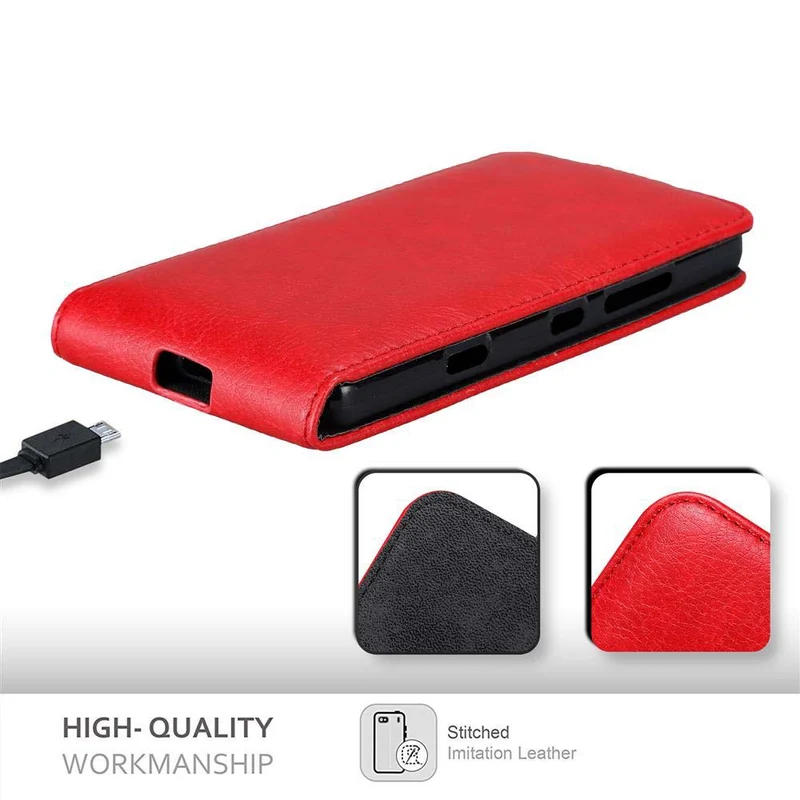 Cadorabo Hülle kompatibel mit Nokia Lumia 929 / 930 Schutzhülle im Flip Design mit Magnetverschluss