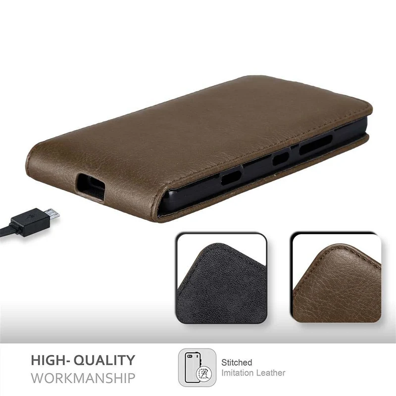 Cadorabo Hülle kompatibel mit Nokia Lumia 929 / 930 Schutzhülle im Flip Design mit Magnetverschluss